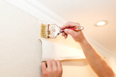 Pose de papier peint à Géraudot — revêtements muraux et toiles de verre